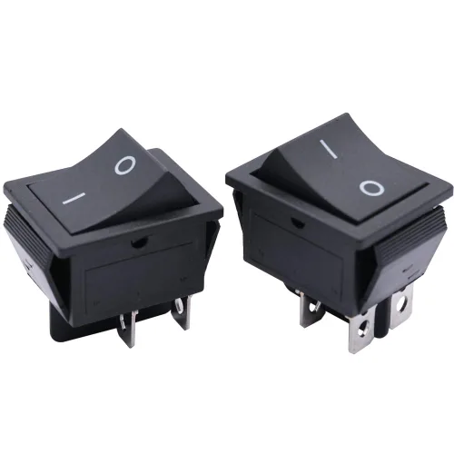 Miniatura 3 de mxuteuk Interruptor basculante momentáneo (ENCENDIDO) - Apagado de palanca DPST Power 4 Pin AC 250V 6A 125V 10A, uso para coche, barco