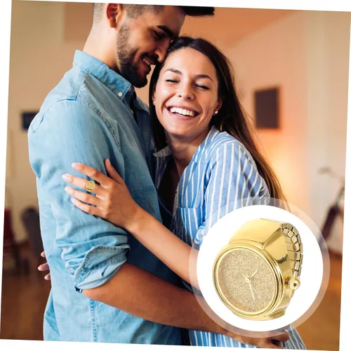 Miniatura 6 de DECHOUS 3 piezas de anillo de reloj de dedo anillo para mujeres mujeres regalos anillos para mujeres relojes para hombre anillo de reloj hombre