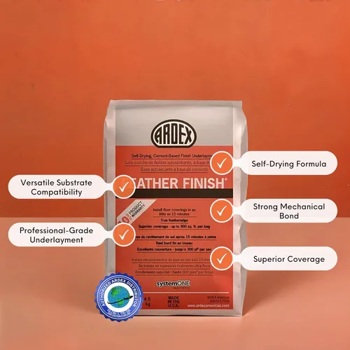 Miniatura 2 de Ardex Feather acabado secado automático Cemento Base Gris Pack de 4 bolsas 10 libras