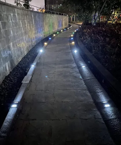 Miniatura 6 de Luz solar para cubierta de entrada, IP68 impermeable para exteriores, reflectores para exteriores, luz LED para muelle, pasarela, carril, porche