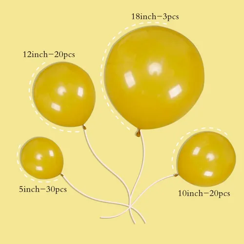 Miniatura 3 de Globos de color naranja quemado, 73 unidades de 5/10/12/18 pulgadas, globos de fiesta de baby shower, decoración de feliz cumpleaños, globos