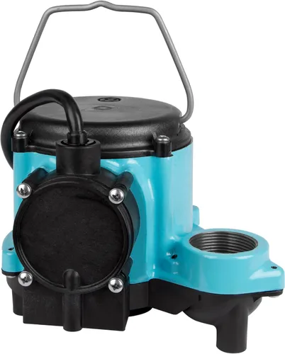 Miniatura 14 de Little Giant 6-CIA-RFS 115 Voltios, 1/3 HP, 2760 GPH Bomba Sumergible de Hierro Fundido con Interruptor de Flotador Mecánico Piggyback, Cable de 10