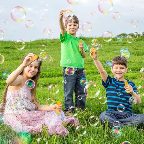 Miniatura 4 de Burbujas para niños, juguete de goma para fiestas, 24 varitas de burbujas para exteriores, regalo de fiesta de cumpleaños, juguete de baño, pato