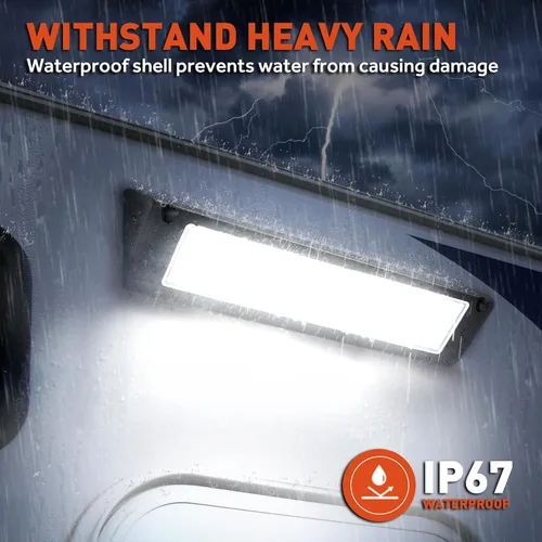 Miniatura 5 de Luz LED para porche exterior de casa rodante, impermeable, 10-30 V CC, baja corriente, accesorio de iluminación de 13 pulgadas, 90 W, 2800 lúmenes