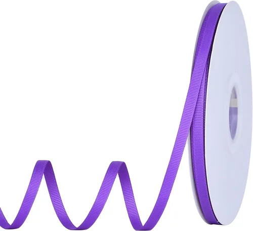 Miniatura 15 de YAMA Rollo de cinta de grogrén sólido, 1 pulgada, 25 yardas para cintas de envoltura de regalos, color blanco