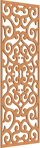 Miniatura 193 de Eveline - Paneles decorativos de pared de madera con calado, 13 3/8 pulgadas de ancho x 34 3/8 pulgadas de alto x 3/8 de alto, roble rojo rojo