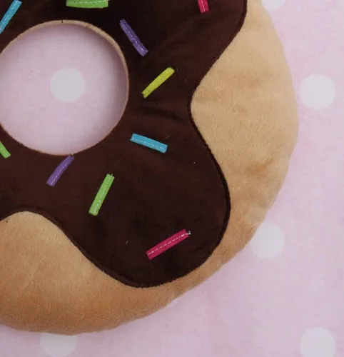 Miniatura 7 de Snuggle Stuffs Sprinkles Donut - Almohada de felpa de 14 pulgadas (chocolate)