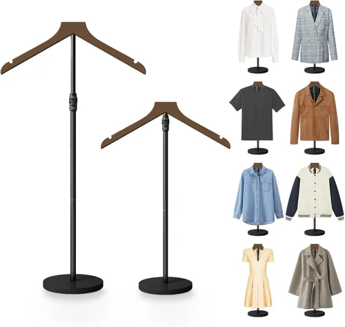 Miniatura 11 de Maniquí de torso, soporte de exhibición de camisa ajustable en altura de 30 a 41 pulgadas para tiendas de vendedores, fiesta de graduación, montaje