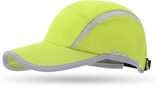 Miniatura 44 de ELLEWIN Gorra de béisbol unisex UPF 50 sin estructura, con pico grande y plegable