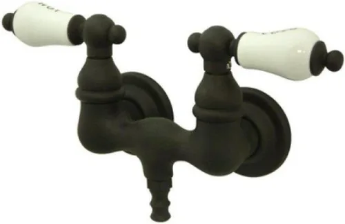 Miniatura 6 de Elements of Design DT0321CL - Llenador de bañera con patas de garra para montaje en pared, 8-1/4" en alcance de boquilla, cromo pulido