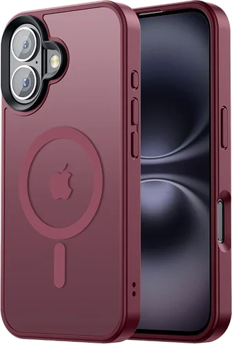 Miniatura 63 de Tigowos Magnetic Guardian - Funda diseñada para iPhone 11 Pro [probada en caídas de grado de 10 pies y compatible con MagSafe] Funda delgada Negro