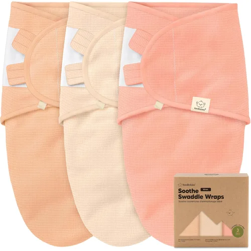 Miniatura 11 de Paquete de 3 pañales orgánicos para recién nacidos, sacos de dormir para bebés de 0 a 3 meses, manta para bebé, manta portátil para recién nacidos