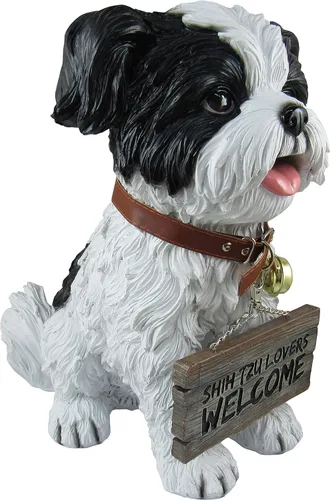 Miniatura 3 de DWK Letrero decorativo de bienvenida para perros en el porche delantero, estatua decorativa de bienvenida para el porche delantero Estatuas negro