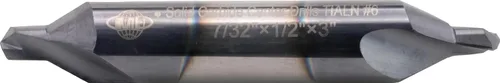 Miniatura 2 de Taladros centrales de carburo sólido de CME 3 piezas, tamaño No. 6, recubierto de TiAlN
