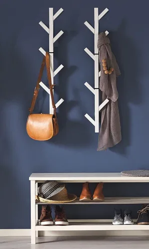 Miniatura 8 de Premium Racks - Perchero para abrigo y sombrero, diseño moderno, montado en la pared, elegante, negro