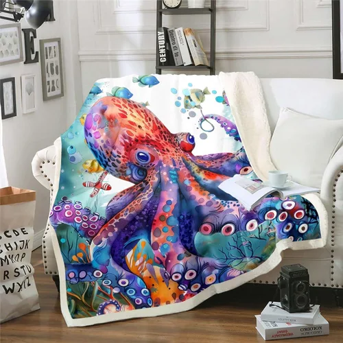 Miniatura 32 de Manta de olas oceánicas para cama, silla, retro, brújula, velero, manta náutica para decoración de dormitorio de niños, manta de vellón marino