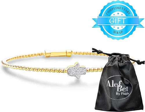 Miniatura 14 de Alef Bet by Paula Hamsa Hand Bracelet Sterling Silver for Women Worn for Protection and Abundant Blessings Beautiful Design for Everyday Wear