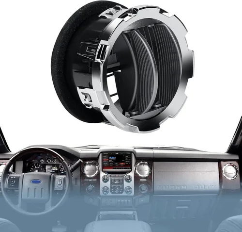 Miniatura 2 de DC3Z19893BA Rejilla de conducto de ventilación de aire del tablero/ventilación de aire HVAC, cromo Compatible con Ford F250 F350 F450 F550 Super