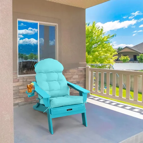 Miniatura 5 de FUNBERRY - Cojín para silla Adirondack, cojines gruesos y cómodos para mecedora, antideslizante, con protector contra decoloración, impermeable