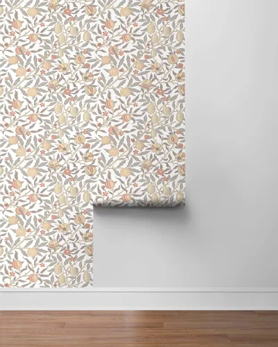 Miniatura 8 de NextWall Papel tapiz vintage de granada (Daydream Grey & Melon)