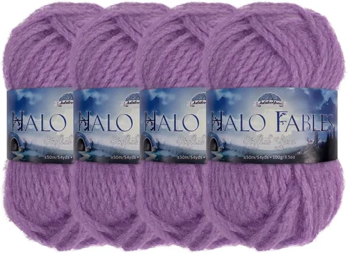 Miniatura 36 de JubileeYarn Halo Fables Yarn - 100g/Skein Bulky Polyester - North Wind Sun - 2 Skeins