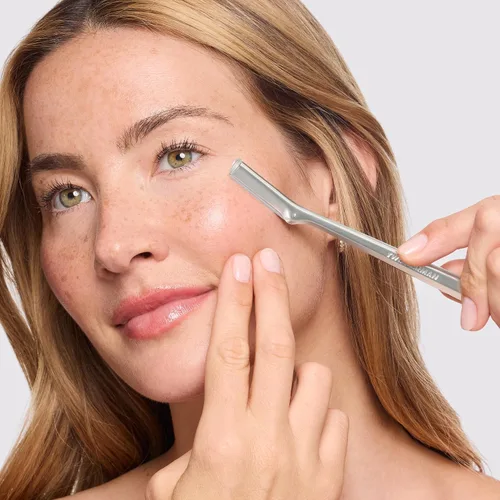 Miniatura 8 de Tweezerman Maquinilla de afeitar facial de acero inoxidable con 7 cuchillas de repuesto