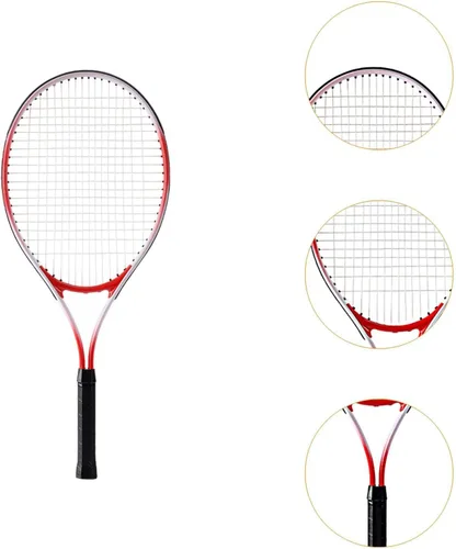 Miniatura 2 de Raqueta de tenis Equipo de tenis Cómodo agarre antideslizante cuerdas de nailon profesional para verano patio trasero práctica recreativa