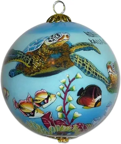 Miniatura 11 de Encantador Adorno Coleccionable de Hula Kids Aloha Kauai Pintado a Mano en Vidrio con Caja de Regalo CP/K de Maui by Design