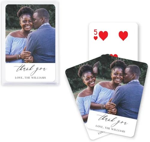 Miniatura 5 de WEDDINGSTAR Tarjeta de juego impresa con foto personalizada (1, amor moderno)