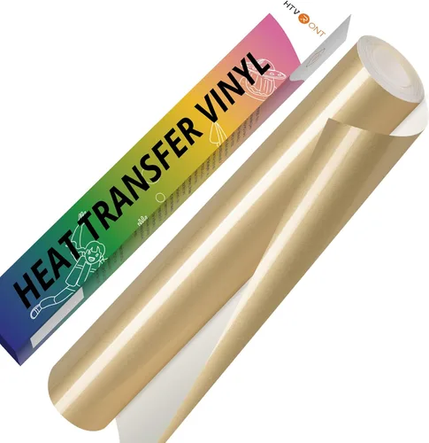 Miniatura 36 de HTVRONT Vinilo HTV de transferencia de calor blanco - 30,5 cm x 36,6 metros de vinilo blanco para planchar para camisetas, rollo de vinilo HTV