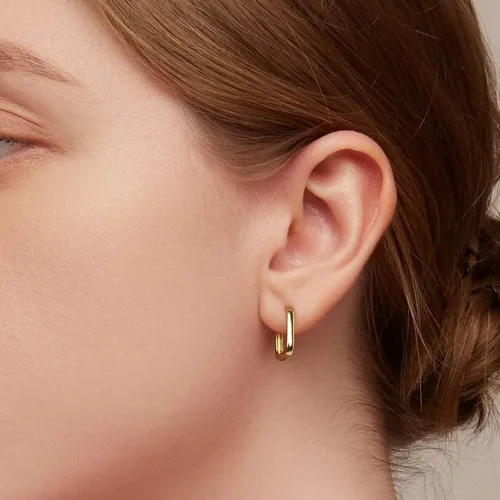 Miniatura 4 de BISAER 925 Sterling Silver Cute Hoop Earrings for Women Hypoallergenic Small Sleeper Tragus Hoop Earrings Cartilage Jewelry Gifts