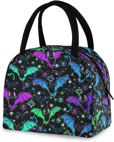 Miniatura 28 de Bolsa de almuerzo Axolotl para mujeres, hombres y niños, lonchera aislada reutilizable para oficina, trabajo, escuela, picnic, caminata Reusable
