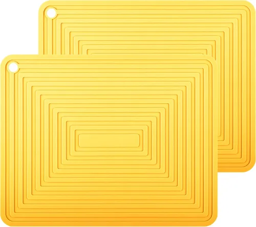 Miniatura 21 de Salvamanteles de silicona para platos calientes, ollas y sartenes, almohadillas calientes para cocina, soportes redondos de silicona para ollas