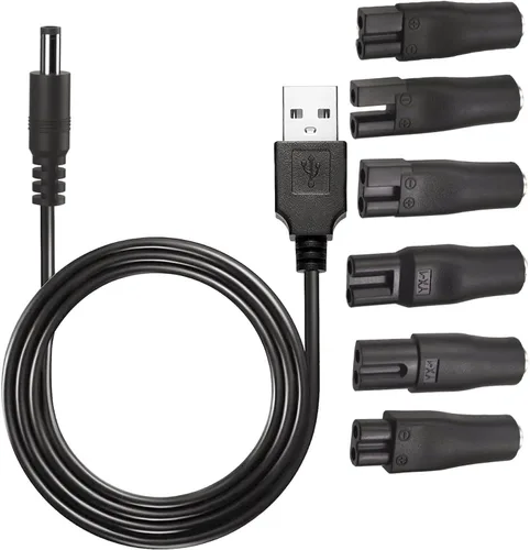 Cargador de repuesto universal para cortapelos eléctrico de 3.7 V - 5 V, USB para varias marcas, peluqueros eléctricos, cortadoras eléctricas para