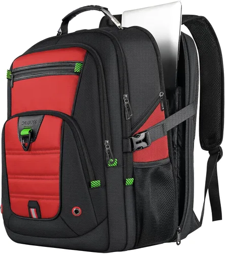Miniatura 11 de Z-MGKISS - Mochila de viaje extra grande, 52L, TSA, 17.3 pulgadas, antirrobo, mochila grande de 17 pulgadas para portátil de negocios, para hombres