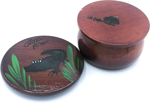 Miniatura 6 de Joyero de madera - Decoración pintada a mano - Juego de 1 joyero auténtico de la selva tropical costarricense - Artesanal - Estuche