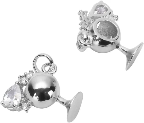 Miniatura 4 de Abalorio de piedra preciosa de diamante para curación de cristal de perlas de madera, aretes, pulsera, collar, tobillera, llavero para mujeres