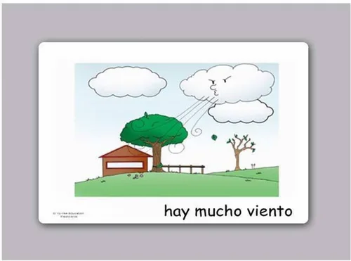 Miniatura 2 de Tarjetas de vocabulario - Tarjetas de Tiempo y Temporadas Españolas para Niños Pequeños y Niños - El Clima y las estaciones