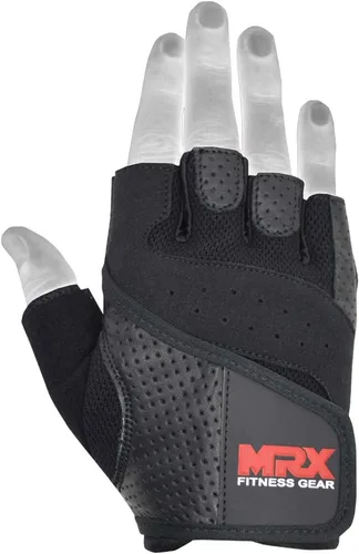 Miniatura 5 de MRX Guantes de levantamiento de pesas Pro Series Gym Fitness Entrenamiento Culturismo Guantes Tamaños