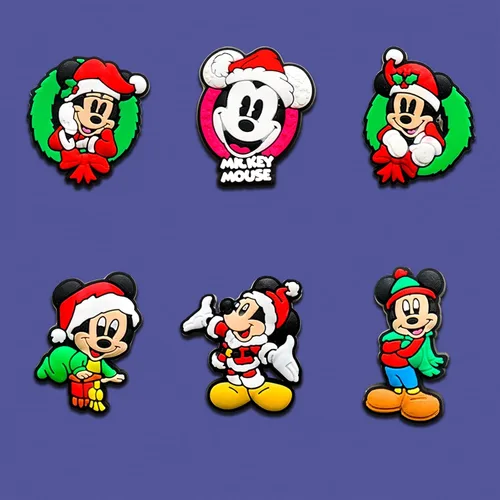 Miniatura 4 de 20 dijes de zapatos de dibujos animados de Navidad para croc zuecos, sandalias, pulseras, decoración, lindos dijes de cocodrilo de dibujos animados