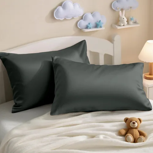 Miniatura 22 de NTBAY - Fundas de almohada de algodón egipcio para niños pequeños - Juego de 2 - Fundas de almohada de viaje - Fundas de 13x18 pulgadas de algodón