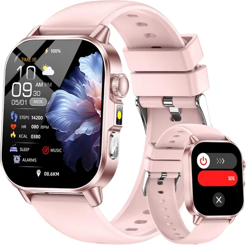 Miniatura 10 de Yowow BIT Reloj inteligente para hombres y mujeres con pantalla HD de 2.0 pulgadas, monitor de sueño de frecuencia cardíaca y oxígeno de presión