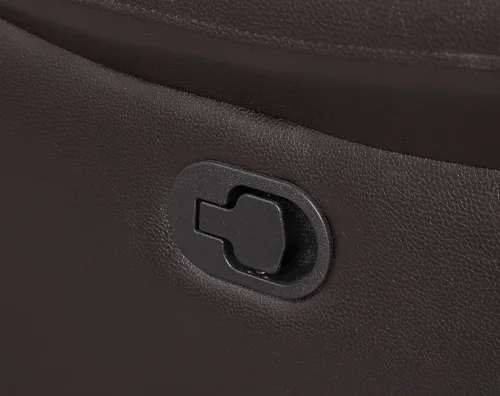 Miniatura 7 de Blackjack Furniture Andrews - Sofá reclinable de cuero tapizado con cabeza de clavos tradicional tapizada con tapizado y ribeteado, sofá biplaza