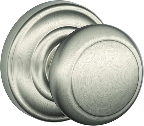 Miniatura 29 de Schlage F10 AND 716 ADD - Pomo Andover con moldura Addison, cerradura de paso para pasillos y armarios, bronce envejecido