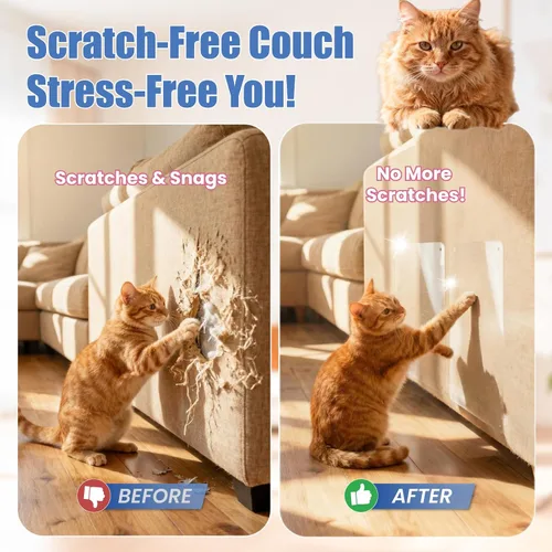 Miniatura 6 de 24 protectores de muebles de arañazos para gatos, protectores de sofá de doble cara para proteger los arañazos de las garras de los gatos, hojas