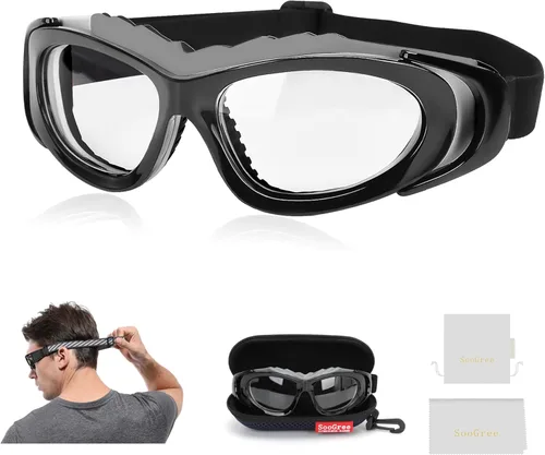 SooGree Anteojos deportivos para hombres y mujeres, para baloncesto, fútbol, deportes, antiniebla, choque, colisión, gafas de uso