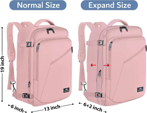 Miniatura 138 de MATEIN - Mochila de viaje extragrande de 10.56 galones, mochila de viaje ampliable apta para aerolíneas, para viajeros de fin de semana, hombres
