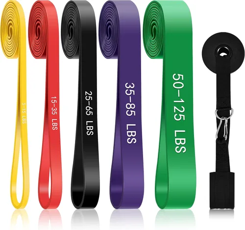 Miniatura 10 de Pull Up Assistance Bands, 5-Level Resistance Bands for Working Out, Pull Up Bands for Men & Women, Exercise Bands for Full-Body Training, Fitness