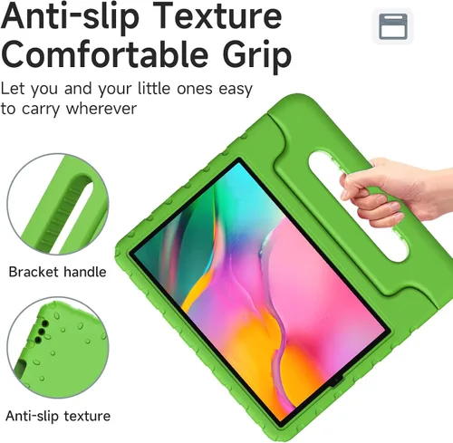 Miniatura 2 de Funda para niños para Samsung Galaxy Tab A 10.1 (2019) Modelo SM-T510/T515, a prueba de golpes, funda protectora de EVA con mango convertible