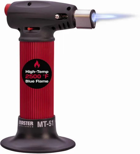 Master Appliance MT-51 Antorcha de butano profesional, linterna de antorcha manual, antorcha mini de llama ajustable, recargable con combustible de